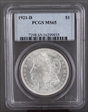 1921-D $1 MS65