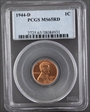 1944-D 1C MS65RD