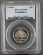 1999-D 25C Connecticut MS66