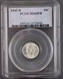 1945-D 10C MS65FB