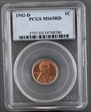 1942-D 1C MS65RD