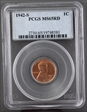 1942-S 1C MS65RD