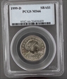 1999-D SBA$1 MS66