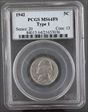 1942 5C Nickel MS64FS