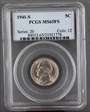 1941-S 5C MS65FS