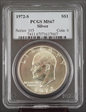 1972-S $1 Silver MS67