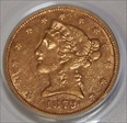 1879 $5 AU53