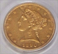 1890 $5 XF45