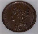 1856 1/2C AU50BN