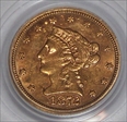 1872-S $2.50 AU53