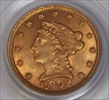 1902 $2.50 MS62
