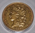 1834 $5 Classic Head, Plain 4 XF40