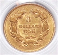 1856 $3 AU53
