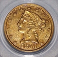 1856-C $5 AU50