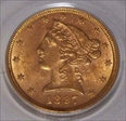 1897 $5 MS62