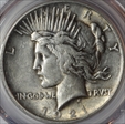 1921 $1 High Relief, Peace AU55