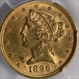 1896 $5 MS62