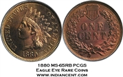 1880 1C MS65RB
