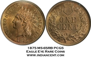 1875 1C MS65RB