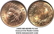 1885 1C MS65RB
