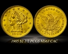 1905 $2.50 MS63