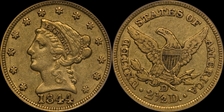 1844-D $2.50 XF45