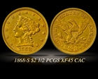 1868-S $2.50 XF45