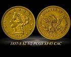 1857-S $2.50 XF45