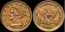 1850-D $2.50 XF40