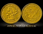 1876 $2.50 AU53