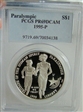 1995-P $1 Paralympic PR69DCAM