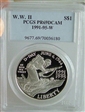 1991-95-W $1 World War II PR69DCAM