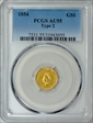 1854 G$1 Type 2 AU55