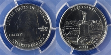 2011-P 25C Gettysburg NP MS67