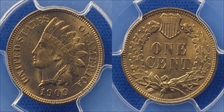 1909 1C Indian MS66RB