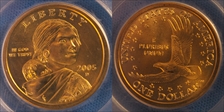 2005-D SAC$1 Satin Finish SP68
