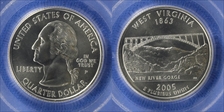 2005-P 25C West Virginia Satin Finish SP69
