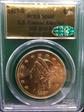 1857-S $20 Bold S S.S. Central America MS66