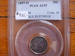 1897-O 10C AU55