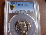 1935-S 5C MS66