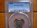 1893 10C AU53