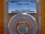 1899-O 10C AU55