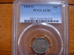 1903-O 10C AU50