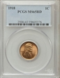 1918 1C MS65RD