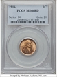1916 1C MS66RD