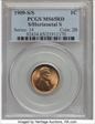 1909-S/S 1C S/Horizontal S MS65RD