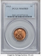 1913 1C MS65RD