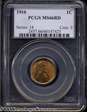 1910 1C MS66RD