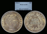 1910-S 10C AU55