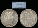 1901-S 10C MS62